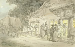 El descanso del carretero, c.1800-05 de Thomas Rowlandson